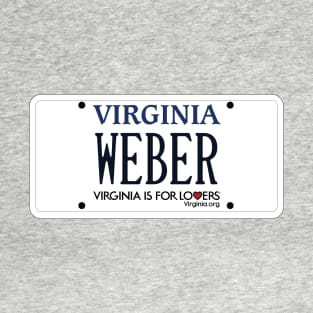 Virginia Custom Weber vanity plate T-Shirt